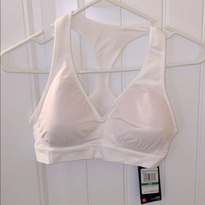 White under Armour Plunge sports bra (L) NWT